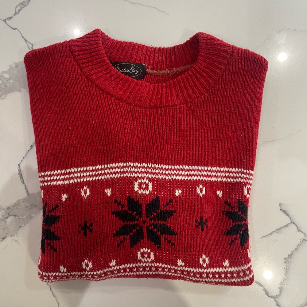 Vtg Oyster Bay Christmas Sweater
